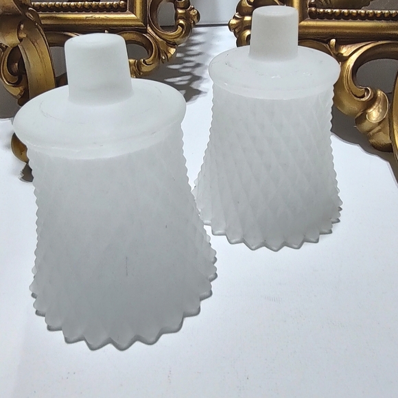 Homco Dart 1972 ornate smokey gray mirrored wall candleholders - Picture 11 of 14